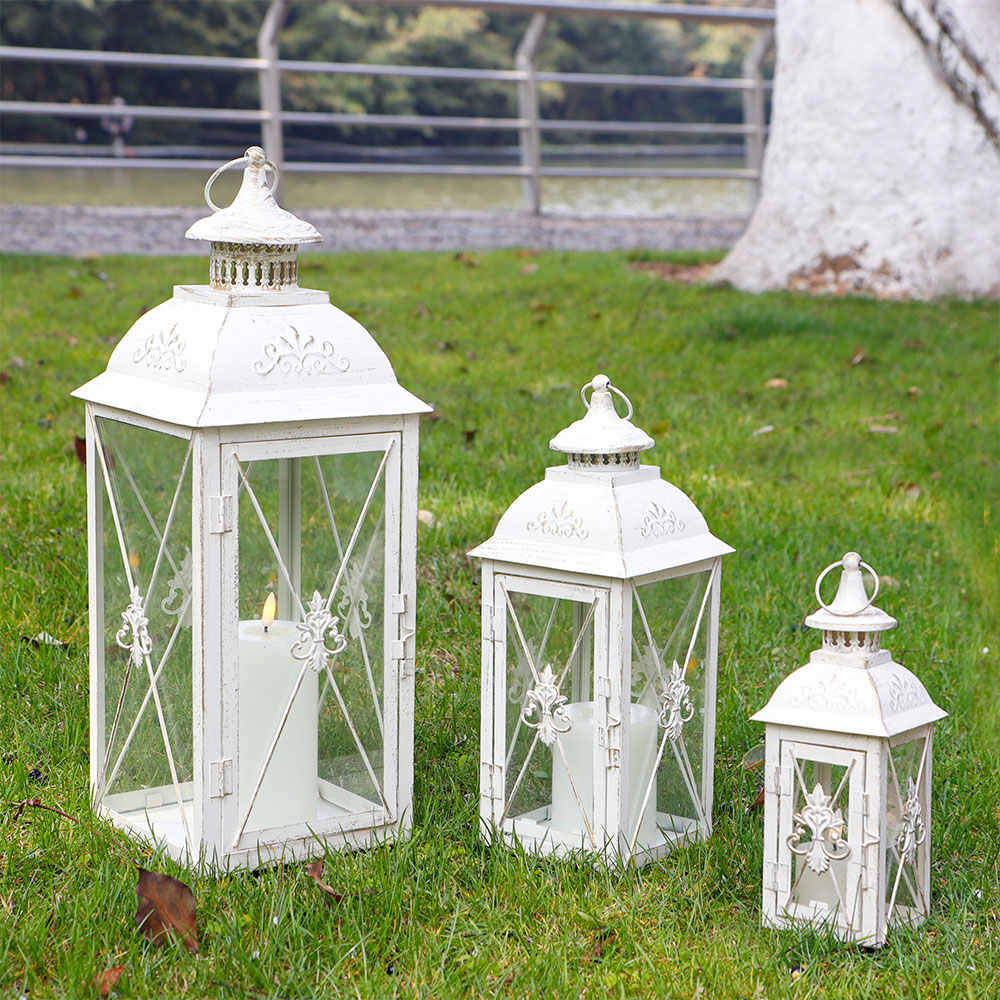 Set of 3 Decorative Candle Lantern 19''&13