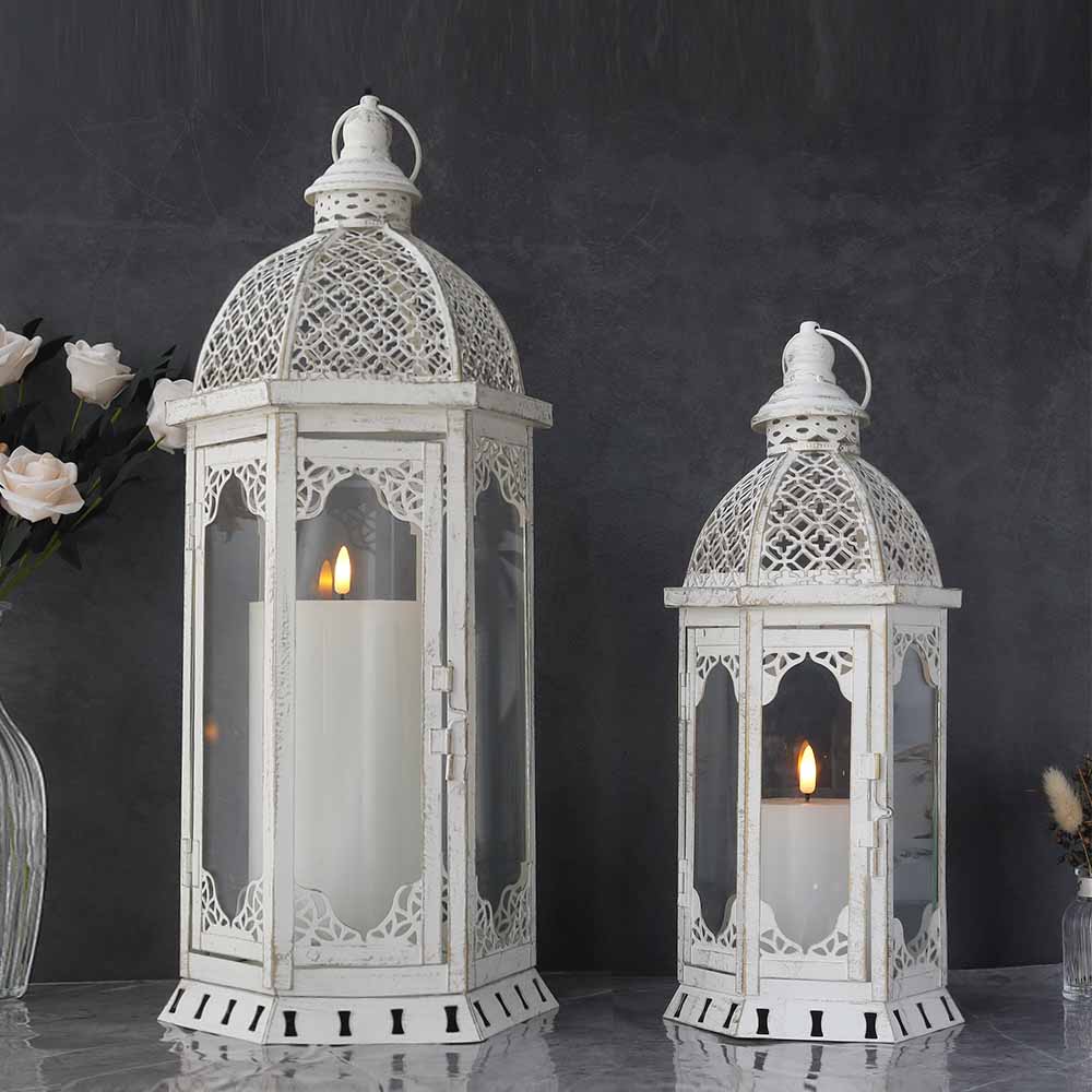 Set of 2 Decorative Candle Lantern 22